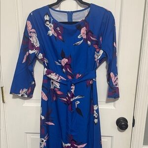 Floral Blue Dress